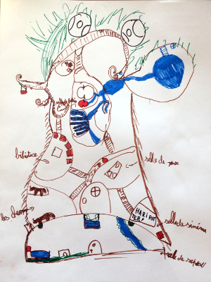 Dessin de l'arbre-maison