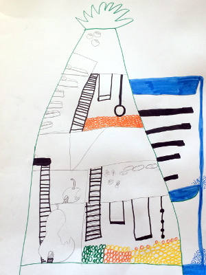 Dessin de l'arbre-maison