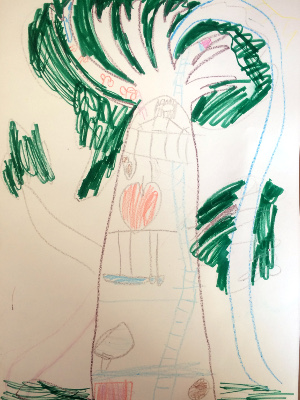 Dessin de l'arbre-maison