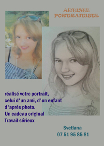 Svetlana, artiste portraitiste