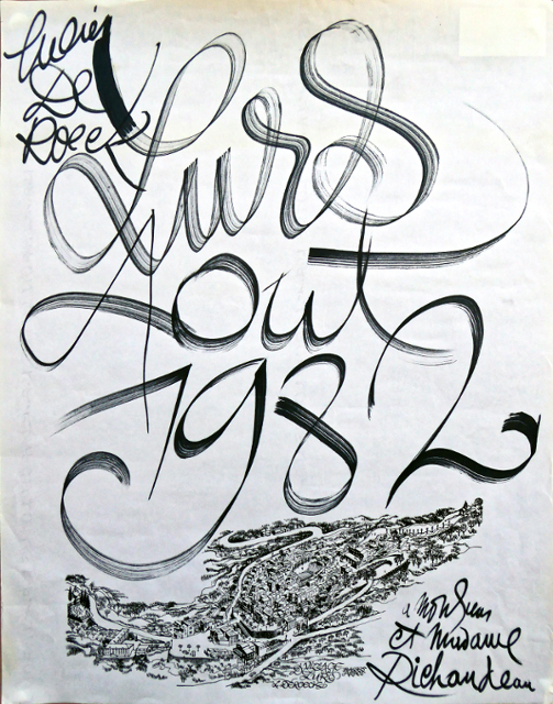 Affiche de Lurs 1982 Affiche de Lurs 1982